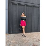 Short Saia College Cereja
