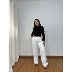 Blusa Lisa Canelada Preta