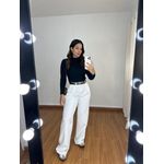 Blusa Lisa Canelada Preta