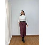 Blusa Lisa Canelada Off