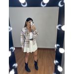 Jaqueta Xadrez Over Flanelada Nude