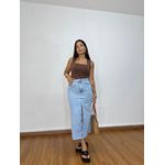 Saia Midi Jeans Clara
