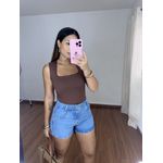 Short Jeans Mom Bainha