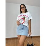 Saia Jeans Barra Desfiada Clara