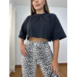 T-Shirt Cropped Gola Preta
