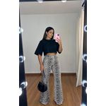 T-Shirt Cropped Gola Preta