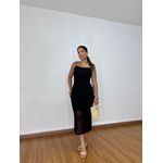 Vestido Tule Preto Alça
