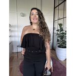 Macacão Babado Preto