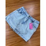 Short Saia Jeans Claro Básico