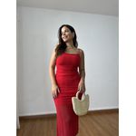 Vestido Tule Vermelho