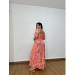 Vestido Arara Caju Longo Coral