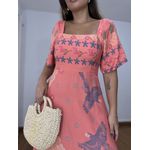 Vestido Arara Caju Longo Coral