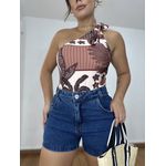 Short Mom Bainha Escuro