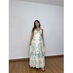 Vestido Longo Abacaxi Verde