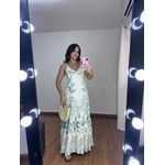 Vestido Longo Abacaxi Verde