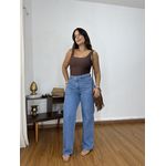 Wide Leg Bolso Quadrado
