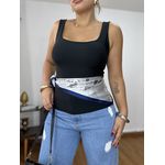 Blusa Decote Quadrado Preta
