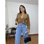 Blusa Bata Dri Chocolate
