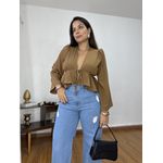 Blusa Bata Dri Chocolate