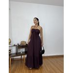 Vestido Lidia Amarração Marrom