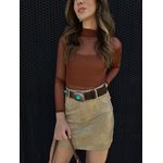 Body Tule Marrom