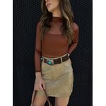 Body Tule Marrom