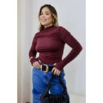 Body Feminino Drapeado Cereja