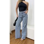 Calça Feminina Wide Leg Marmorizada Clara 