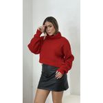 Saia Courino Feminina Básica Preta