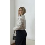 Jaqueta College Couro Sintético Cinza