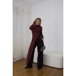 Blusa Feminina Alongada Assimétrica Cereja