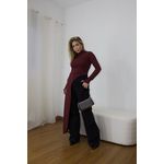 Blusa Feminina Alongada Assimétrica Cereja