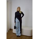 Blusa Feminina Alongada Assimétrica Preta