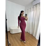 Vestido Feminino Longo Poliamida Any Cereja