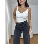 Cropped Feminino Alça Decote Degagê Off