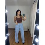 Cropped Feminino Alça Decote Degagê Marrom
