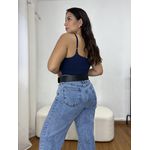 Body Feminino Alça Regulável Azul