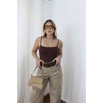 Body Feminino Alça Regulável Marrom