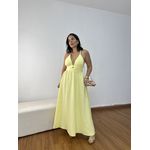 Vestido Noemi Amarelo Manteiga