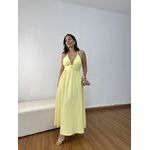 Vestido Noemi Amarelo Manteiga