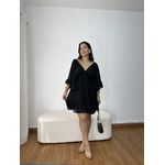 Vestido Feminino Manga Ampla Preto