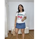 T-shirt Feminina Cereja Verde