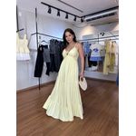 Vestido Feminino Amarração Busto Amarelo