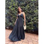 Vestido Feminino Amarração Busto Preto