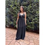 Vestido Feminino Amarração Busto Preto