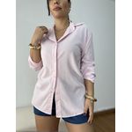 Camisa Feminina Linho Rosa 01