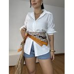 Camisa Feminina Linho Branca 01