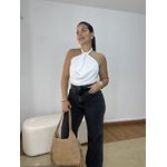 Blusa Feminina Multiformas Crepe Branca