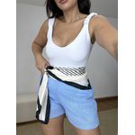Body Alça Franzida Branco