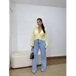 Calça Jeans Feminina Wide Leg Clara Lisa